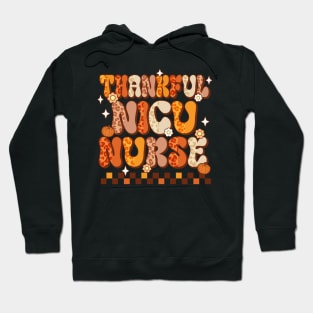 Thanksgiving Thankful NICU Nurse Retro Hoodie